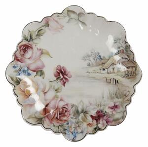 Clayre eff Porcelánový dezertní talíř