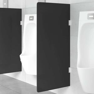 VidaXL Nástěnná pisoárová zástěna 90 x 40 cm tvrzené sklo [249496] Barva: Černá