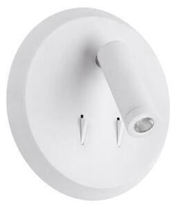 MALEO nástěnné svítidlo s vypínačem LED 3W + 6W 500lm 3000K 18cm IP20, bílé