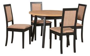 Drewmix jídelní židle ROMA 13 + dřevo: bílá, látka: látka