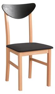 Drewmix jídelní židle LEO 2 + dřevo: bílá, potahový materiál: látka s doplatkem, opěradlo: grafit