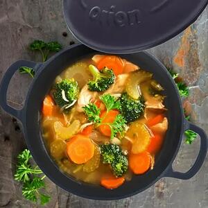 Litina Smalt Hrnec s poklicí 3,3 l, ⌀ 22 cm ORION 113347