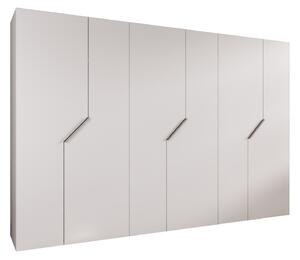 Šatní skříň Alaris 1 300 (bílá + kašmír)