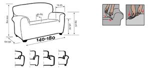 Forbyt Napínací potah na sedačku ESTIVELLA béžová, 140 - 180 cm