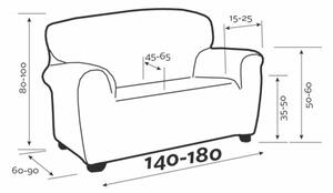 Forbyt Napínací potah na sedačku IRPIN béžová, 140 - 180 cm