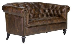 Woodkings Kožené sedačka 2 sedák Chesterfield Shelford