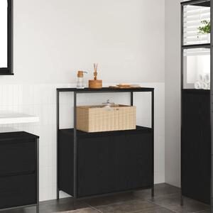 VidaXL Koupelnová skříňka s policemi 76,5x35x95 cm [861918] Barva: Černý dub