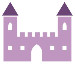 Hrad pro princezny - samolepka na zeď