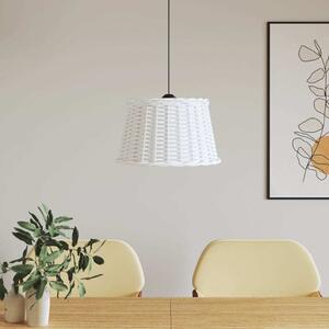 VidaXL Stínidlo na lustr Ø 45 x 28 cm proutěné [364378] Barva: Bílá