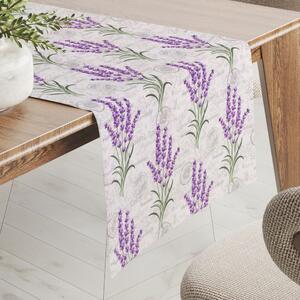 Biante Dekorační běhoun na stůl PML-033 Provence levandule 20x120 cm