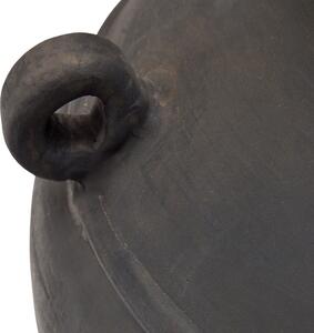 Černá terakotová váza Kave Home Mesut 38,5 cm