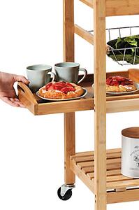 Kuchyňský vozík s pracovní deskou 81 x 48 x 38 cm KESPER 25776