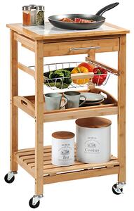 Kuchyňský vozík s pracovní deskou 81 x 48 x 38 cm KESPER 25776