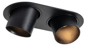 Zástěnná svítidla černá GU10 50 mm 2-světlo - Installa