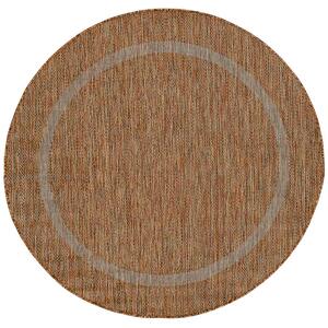 Breno Kusový koberec RELAX kruh 4311 Copper, Oranžová, Vícebarevné, 160 x 160 cm