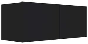 TV stolek černý 80 x 30 x 30 cm dřevotříska