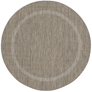 Breno Kusový koberec RELAX kruh 4311 Brown, Hnědá, 160 x 160 cm
