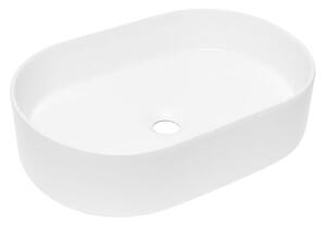 Umyvadlo na desku SAT Project 50x33 cm bez otvoru na baterii SATUMPRO5033