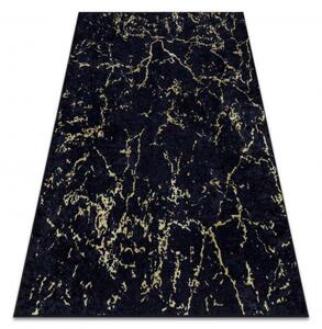 Makro Abra Kusový koberec pratelný MIRO 52003.803 Mramor protiskluzový černý Rozměr: 120x170 cm