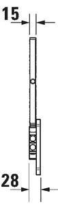 Duravit 99121000 - Nástěnné kosmetické zrcátko D-CODE lesklý chrom