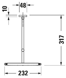 Duravit 99121000 - Nástěnné kosmetické zrcátko D-CODE lesklý chrom