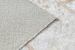 Makro Abra Kusový koberec pratelný MIRO 51805.804 Geometrický protiskluzový krémový zlatý Rozměr: 80x150 cm