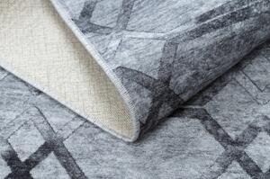 Makro Abra Kusový koberec pratelný MIRO 51805.803 Geometrický protiskluzový šedý Rozměr: 160x220 cm