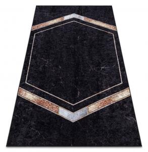 Dywany Luszczow Dětský kusový koberec MIRO 52025.802 pratelný Mramor, geometrická protiskluz, černý Rozměr koberce: 120 x 170 cm