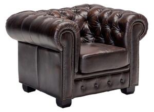 Hosana Home Kožené křeslo Chesterfield Edinburgh