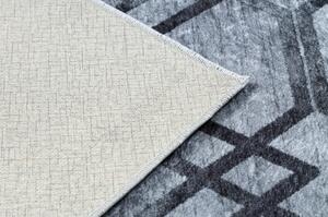 Makro Abra Kusový koberec pratelný MIRO 51805.803 Geometrický protiskluzový šedý Rozměr: 160x220 cm
