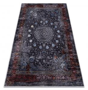 Dywany Luszczow Dětský kusový koberec MIRO 51600.810 pratelný Růžice, rám protiskluz, tmavě modrá Rozměr koberce: 80 x 150 cm