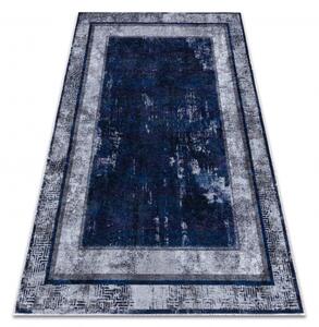 Makro Abra Kusový koberec pratelný MIRO 51676.813 Klasický Řecký vzor protiskluzový modrý Rozměr: 120x170 cm