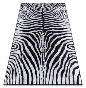 Makro Abra Kusový koberec pratelný MIRO 51331.803 Zebra protiskluzový černý bílý Rozměr: 80x150 cm
