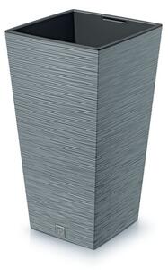 PROSPERPLAST Květináč - FURU SQUARE Rozměr: 20x20 cm, Barva: beton