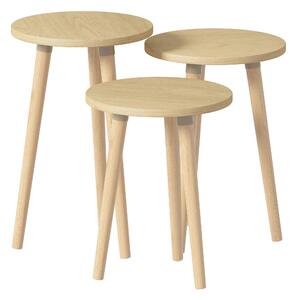 ODKLÁDACÍ STOLEK, medový dub, kompozitní dřevo, 33,5/33,5/52 cm MID.YOU - Online Only konferenční stolky, Online Only