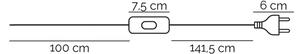 ONLI - Stojací lampa TITILLA 1xE27/22W/230V fialová/bílá