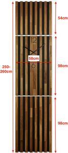 Flexistyle z238 - dřevěné lamelové hodiny
