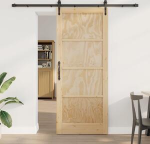 VidaXL Posuvné dveře ORKDAL 86 x 211 cm Masivní borovicové dřevo [3445610] Barva: Přírodní