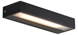 Moderní nástěnné svítidlo černé vč. LED IP65 - Hannah