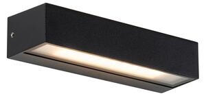 Moderní nástěnné svítidlo černé včetně LED IP65 - Steph