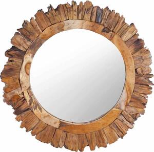 VidaXL Nástěnné zrcadlo 60 cm teak kulaté [288804]