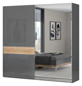 Skříň ONYX - PK231-OG/ON antracit lesk/ořech pacific lesk