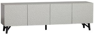 Hoorns Světle šedý dřevěný TV stolek Miste 181 x 46 cm