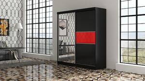 ARK - Šatní skříň MADEIRA, Černá 150 cm