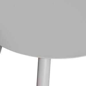 Hoorns Světle šedý kovový zahradní odkládací stolek Aiwa 68 x 51 cm