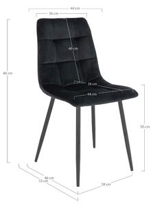 Jídelní židle MADDILFORT černá