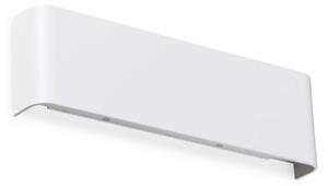 IDEAL LUX Nástěnné světlo Delta, bílé, šířka 30 cm, 3 000 K, Bílá / opál, Obývací pokoj / jídelna, Hliník, Moderní, Nástěnné svítidlo