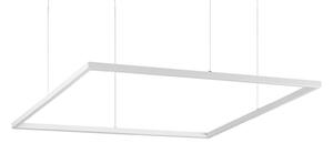 IDEAL LUX Ideal Lux LED závěsné světlo Oracle Slim 90 x cm bílé 3 000 K, Bílá / opál, Obývací pokoj / jídelna, Hliník, Moderní