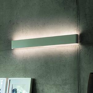 IDEAL LUX Nástěnné světlo Delta, bílé, šířka 83 cm, 3 000 K, Bílá / opál, Obývací pokoj / jídelna, Hliník, Moderní, Nástěnné svítidlo