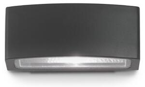 IDEAL LUX Ideal Lux venkovní nástěnné svítidlo Andromeda černé, šířka 22 cm hliník, stmívatelný, Černá, Koupelna, Hliník, Moderní, Nástěnné bodové svítidlo